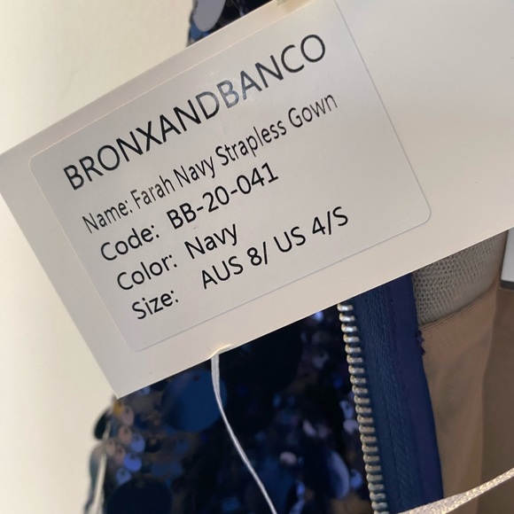 NWT Bronx and Banco Farah Strapless Gown Size AU 8/US 4 - Picture 8 of 16